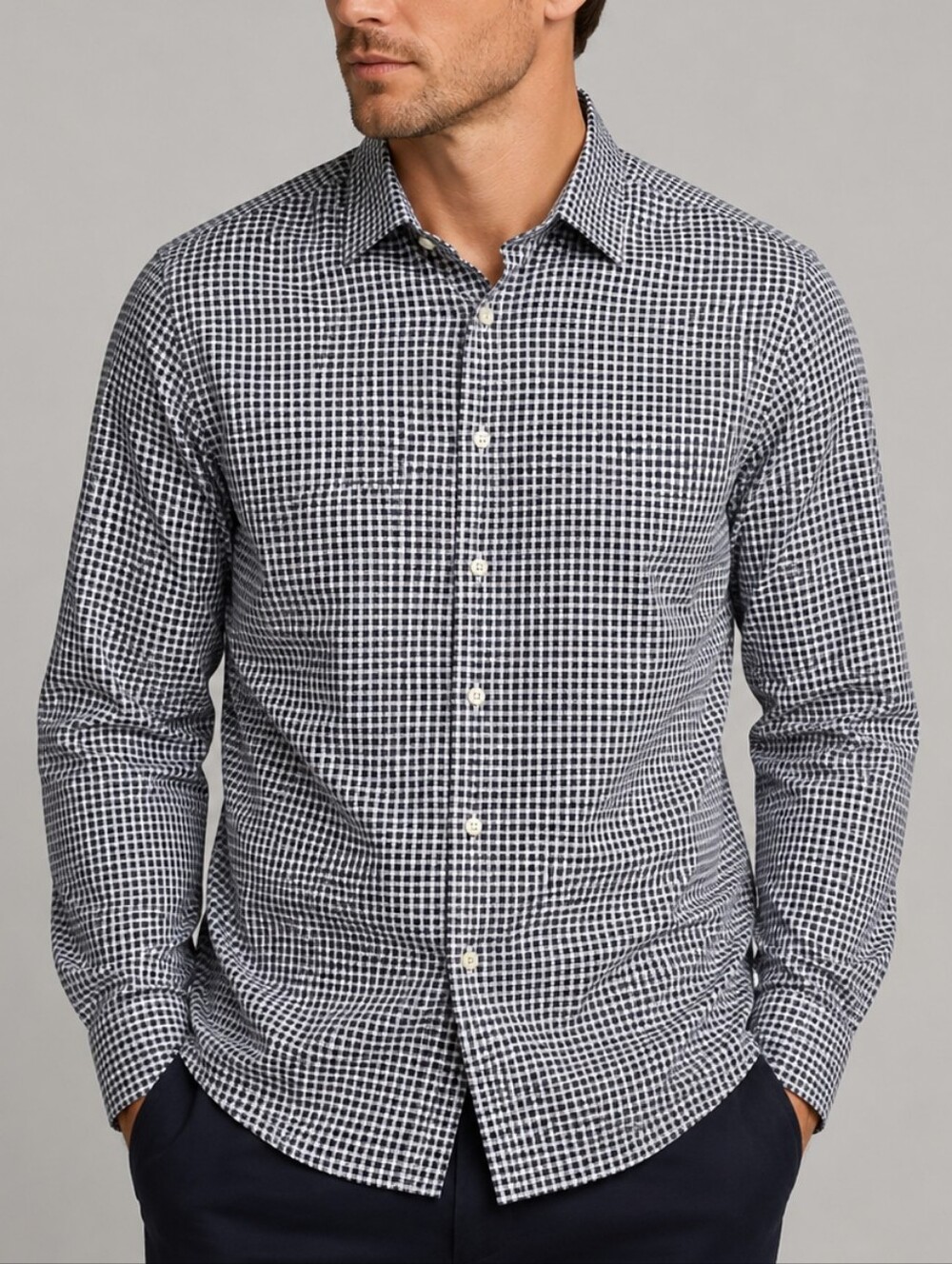 ETRO Plaid Button Down Shirt